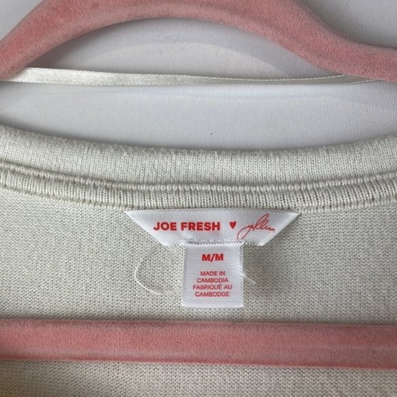 NWOT JOE FRESH Jillian Harris Collab Mindy Peplum Top Cream Ivory size Medium - Picture 3 of 8